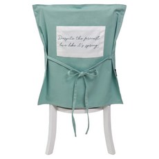 하늬통상 패브릭 식탁의자 커버, 민트, 1개