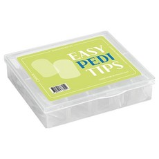 DIAMI EASY 足部美甲片 5款 x 20片組, 半透明, 1個