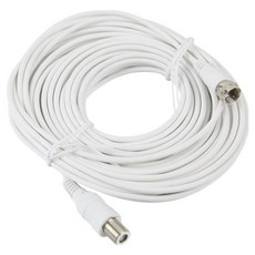 컴스 안테나 케이블연장 안테나 전용2C2V 흰색 GK951, GK951 10M 흰색, 1개