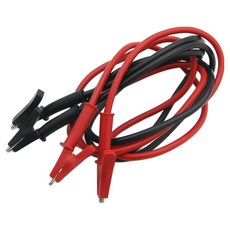 Coms 鱷魚夾電線 約1m 紅黑 2線 BF197, 1個, 單一商品