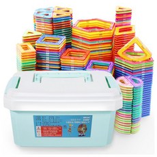 chinada 磁力片積木組 148片, 1組, 混和顏色