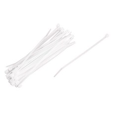 Coms 超市束線帶 T3274 1000入, 1個, 白色