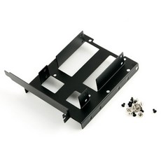 컴스 하드 가이드 철재 PCI 슬롯 타입 HDD SSD 2.5 x 2 3.5 x1 장착, 1개, HB887