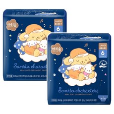 Marisom 三麗鷗角色 褲型夜用衛生棉, 2個, 6入
