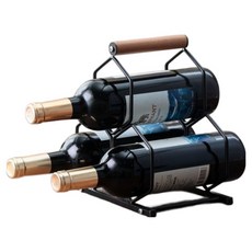 All is You 高級紅酒架 3孔, 1個, 黑色