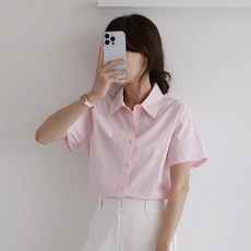 andstyle 女款純棉基本款短袖襯衫 264515