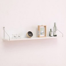 다용도 별걸이 선반 90cm, 화이트, 1단