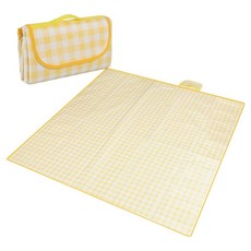 지바안 초대형 방수 피크닉 매트, 옐로우