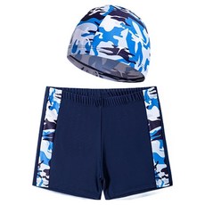 Going Kids男童款Colin泳衣+帽子組