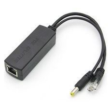 컴스 PoE 스플리터 RJ45 DC 플러그 to RJ45 Jack 전원 BF036, 1개