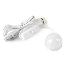 Coms USB LED On Off 開關磁吸燈泡型燈 34mm BU004, 1個