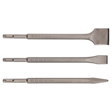 BOSCH 博世 尖鑿 + 扁鑿 + 鏟鑿 鑿子套組 SDS+ 2607019457, 1套