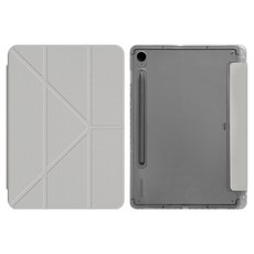 TABLESE 直立式三折保護套 Galaxy Tab S8+/S7+/FE 灰色 TM-34 + 直立式三折保護套, 1個
