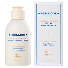 ANGEL LOOKA 營養穀物12酵素潔顏粉, 1瓶, 50g