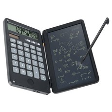 컴스마트 Coms 2 in 1 전자 계산기 메모패드 메모보드 전자노트 버튼식 12자리 UD441, 혼합색상, 1개