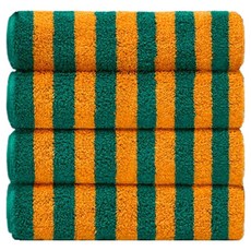 Teto 毛巾 230g Supima, 條紋野餐, 4個