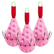 Ekipuri輕型長型夜光浮漂 粉色, 1件, 3個