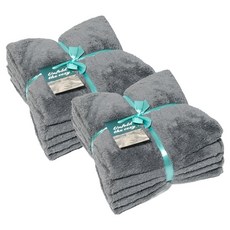 Withus Pogni 超細纖維乾髮毛巾, 10個, 灰色