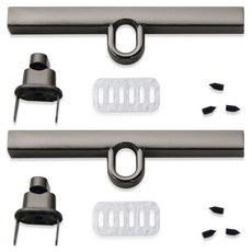 Knitt T字鎖扣 94mm x 2入 包包五金配件套組, 1套, 黑鎳