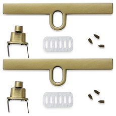 Knitt T字鎖扣 94mm x 2入 包包五金配件套組, 1套, 古銅