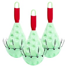 Ekipuri輕型長型夜光浮漂 綠色, 1件, 3個