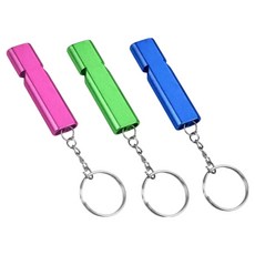 포커머스 호루라기 호신용 컬러호루라기 휘슬 3종 세트, 1세트, 핑크, 그린, 블루