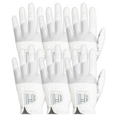 Henzzle GolF 女士用 New Hanzle 高爾夫手套 左手用, 白色, 6個