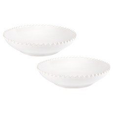 COSTA NOVA 義大利麵碗盤 23cm, 2個, 白色