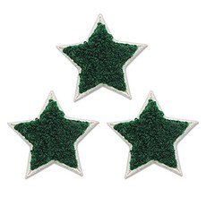 동대문단추왕 열접착식 자수 와펜 패치 보슬이 색색별, 그린, 3개