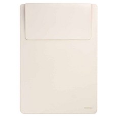 Morac Mars 皮革筆電包, 1個, 象牙白