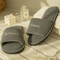 DECOVIEW 男用 Bellissima 飯店拖鞋, 1個, 炭灰色