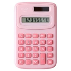 솔솔담다 파스텔 컬러 사무용 계산기 파스텔, 핑크, 1개