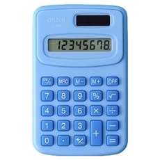 솔솔담다 파스텔 컬러 사무용 계산기 파스텔, 블루, 1개