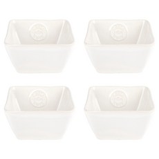 코스타노바 노바 사각볼 접시 12 x 12 x 6.1 cm, 화이트, 4개