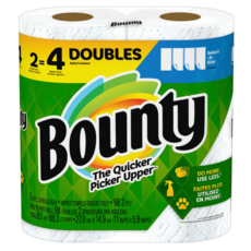 Bounty 兩層隨意撕特級廚房紙巾, 2捲, 1袋
