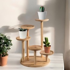 아워웍스 다육이 받침대 D, 우드, 1개