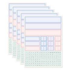 비팬시 데코 라벨스티커 5p 세트, 1세트