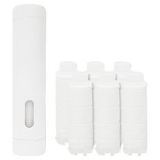 AQUADUO Repure 旅行用棒狀蓮蓬頭 + 濾芯 隨機出貨 6入組, 1個, 無香