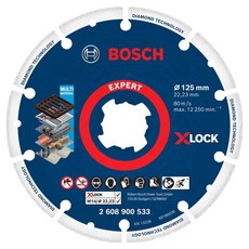 보쉬 엑스퍼트 엑스 락 다이아몬드 메탈휠 그라인더날 125mm 2608900533, 1개