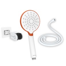 Hennessy&Hinchliffe 節水大面積蓮蓬頭 + 軟管 + 蓮蓬頭架組合 FJS09_OR, 橘色, 1組