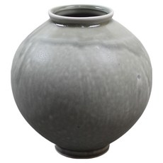 Dalsogum 手工陶瓷藝術擺件花瓶 月亮罐 深色雲彩, 1個
