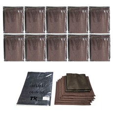 咖啡師實務用掛頸式 + 亞麻布2件 + 純棉抹布5件 C2套組, 10套, 黑色(掛頸式), 棕色(亞麻, 純棉抹布)