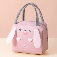 디페이브 스타 보온보냉 미니가방, 핑크토끼, 1개