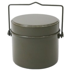 알래스카블랙 캠핑 반합 원형 코펠, 블랙, 1개