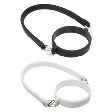 JUSTPICK 矽膠隨行杯掛繩 2件組, 1套, 白色, 黑色