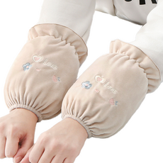 Tosi-fit 好看日常袖套 兩側一組, 花朵愛心 米色