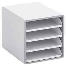 HICKIES HICKIES OFFISYS A4多功能桌上托盤 開放型, 4層, 白色