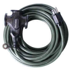 ADAMOUTDOOR 戶外延長 動力線 3孔 ADPW-EC3P10M-G 原廠保固, 10m, 軍綠色, 1條