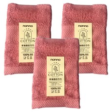 non-no 儂儂 幸福長毛棉方巾 超吸水柔軟親膚 居家必備, 粉色, 1組