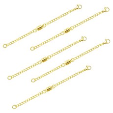 Khohimo 磁吸手環延長鏈 10cm 5個組 5W0237, 金子, 1套